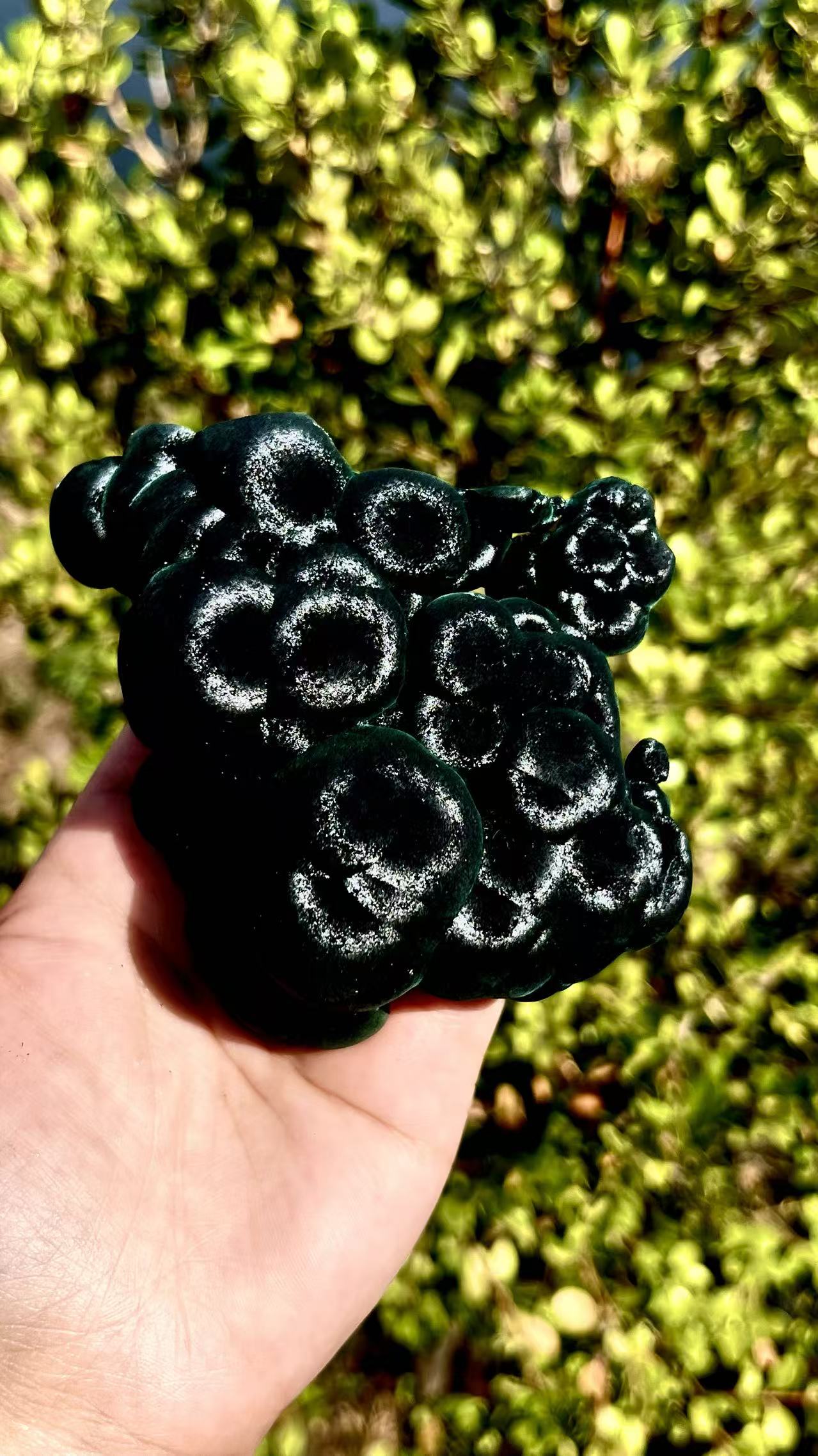 0.3KG Natural Cat's Eye Malachite Mineral Specimen