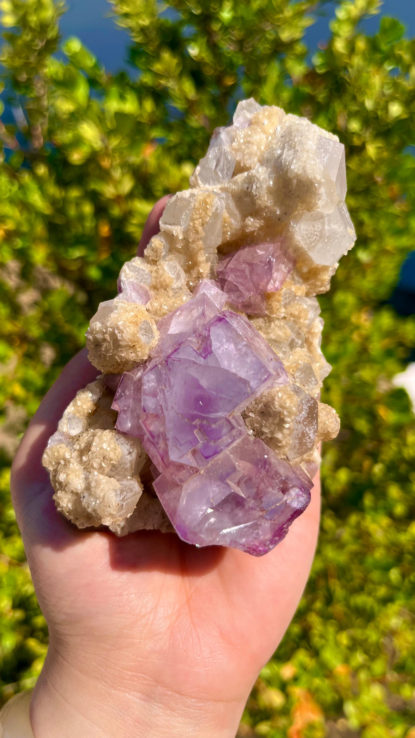 0.3KG Yaogangxian Purple Fluorite Natural Raw Mineral Specimen