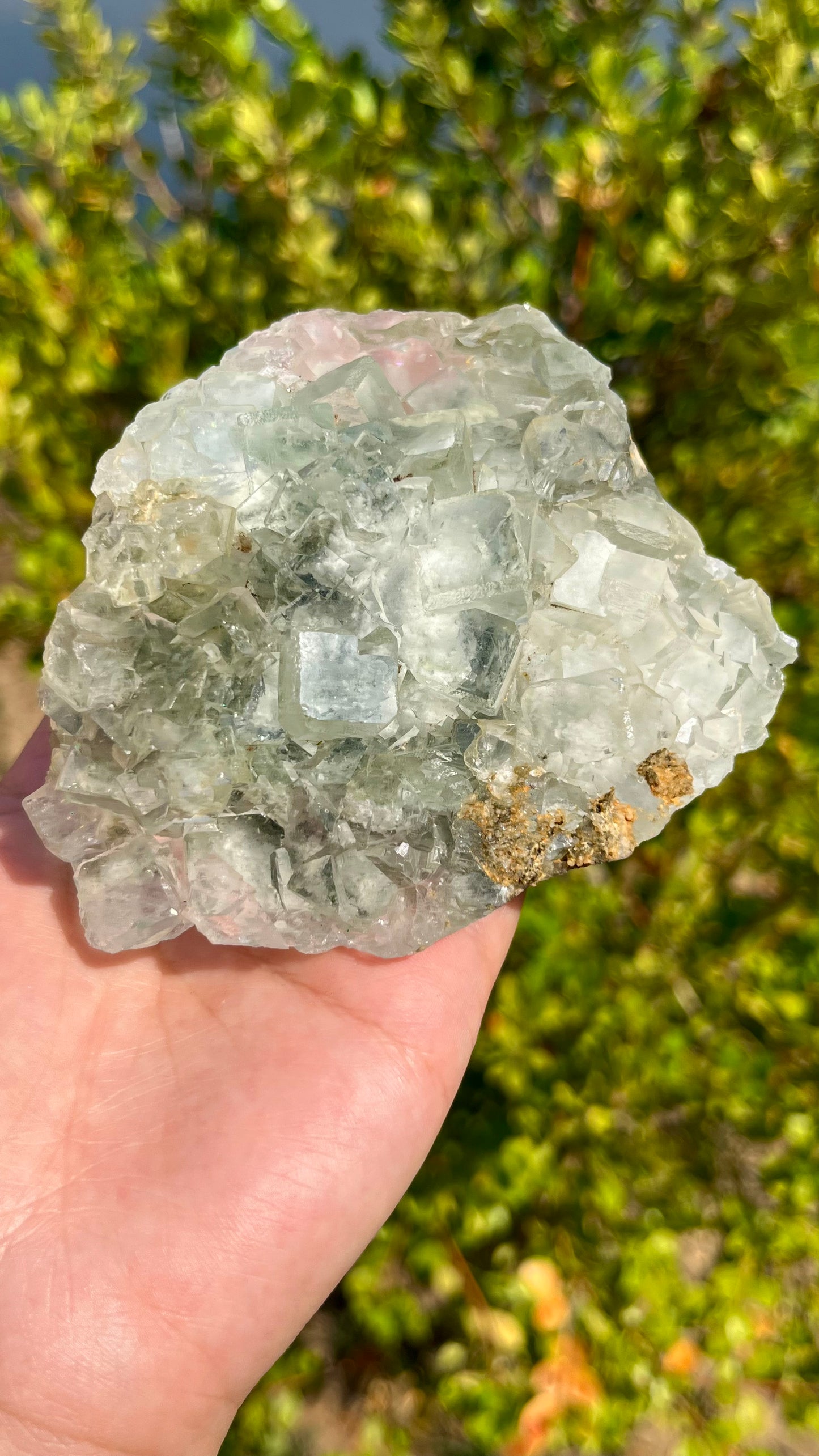 0.3KG Natural Ice Transparent Fluorite Raw Mineral Specimen
