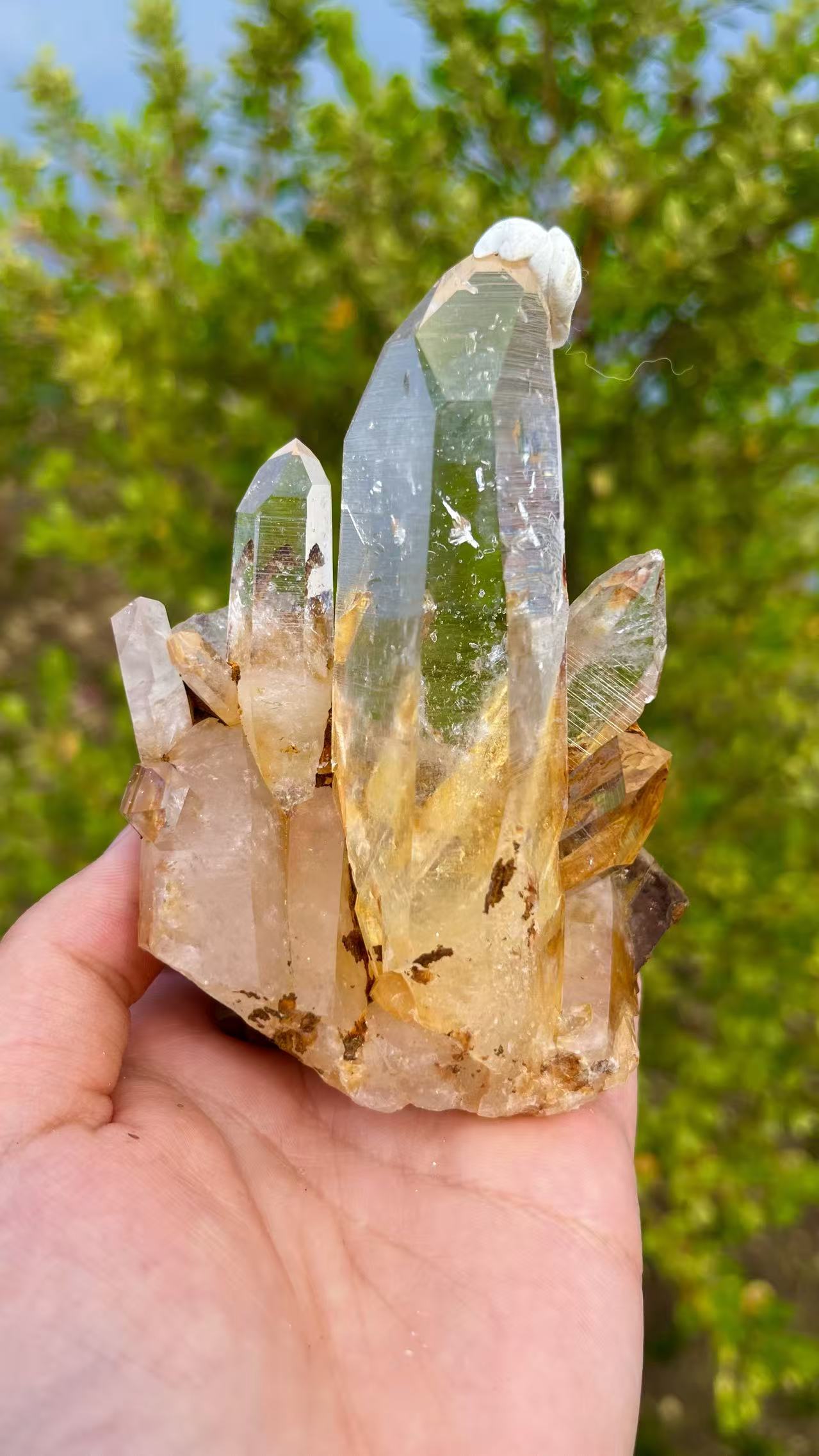 0.2KG Natural Yellow Phantom Quartz Raw Crystal Specimen