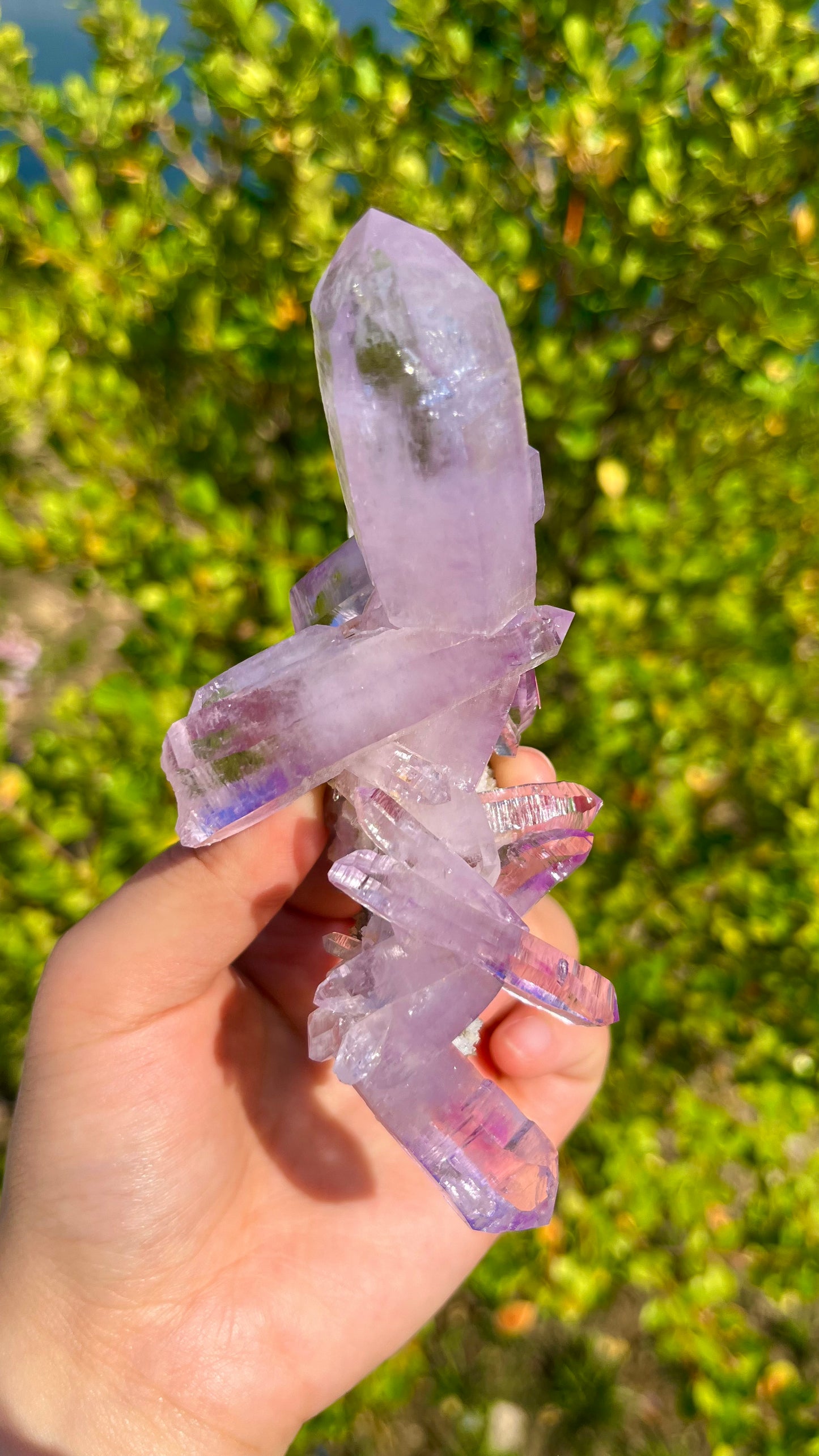 0.1KG Natural Cocoa Amethyst Raw Crystal Specimen