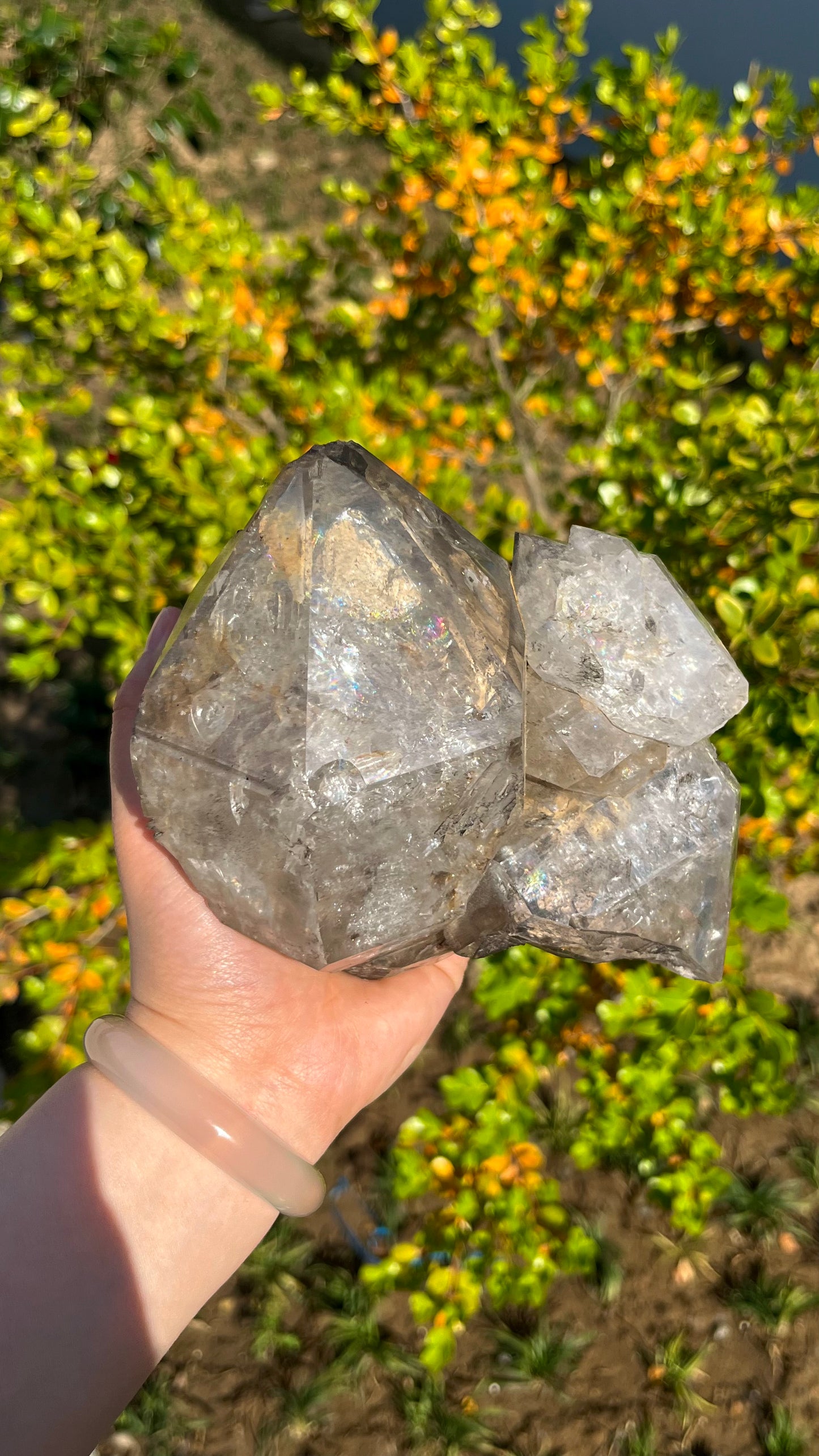 1.4KG Natural Skeleton Quartz Raw Crystal High Clarity Specimen