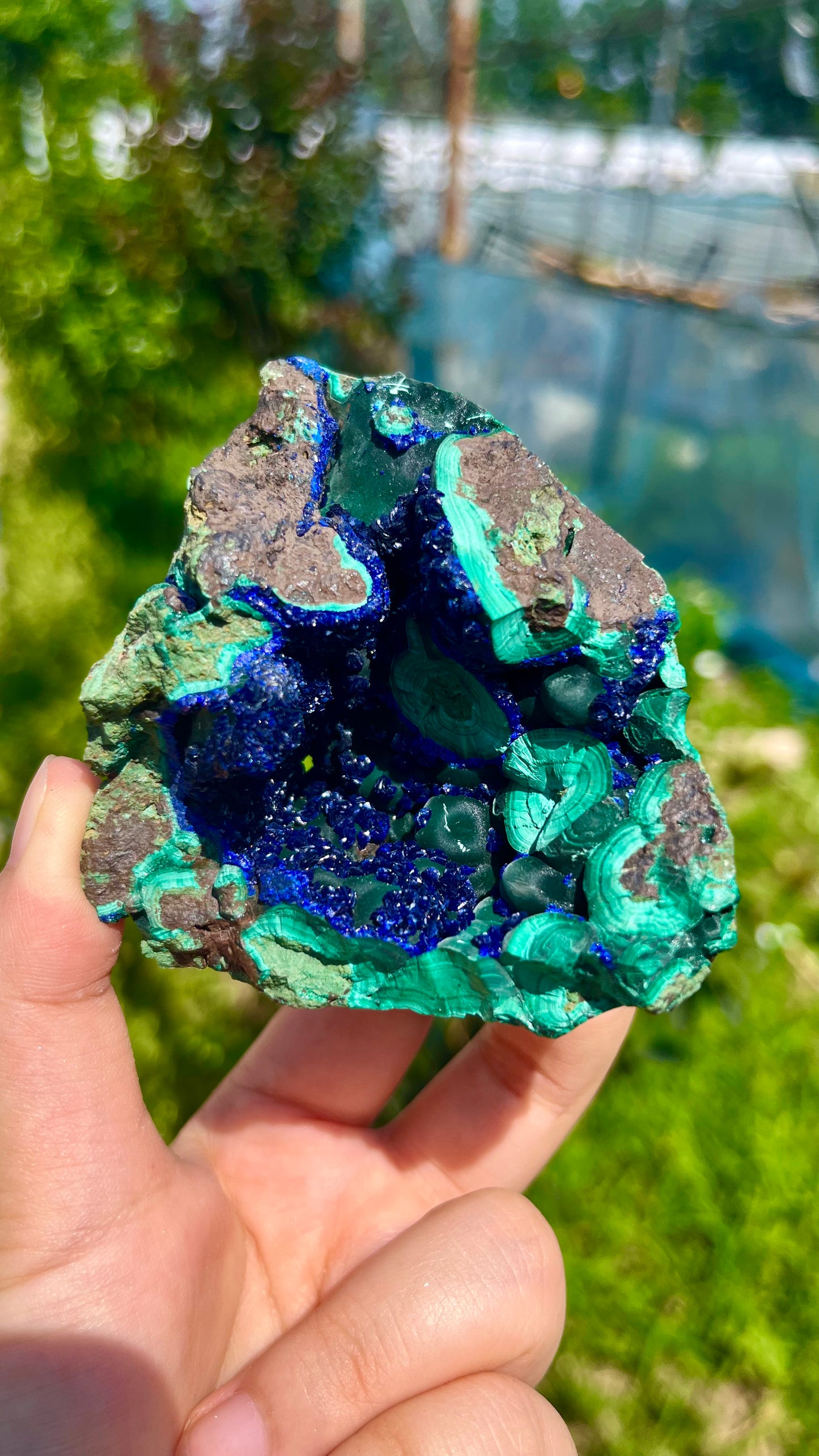 - 0.2KG Natural Chrysocolla & Azurite Symbiotic Specimen