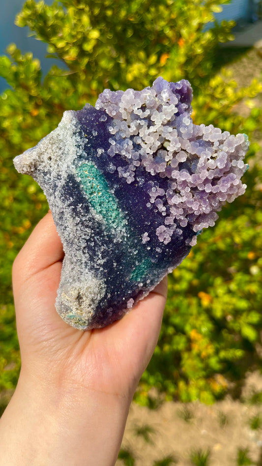 0.3KG Natural Grape Agate Raw Mineral Specimen