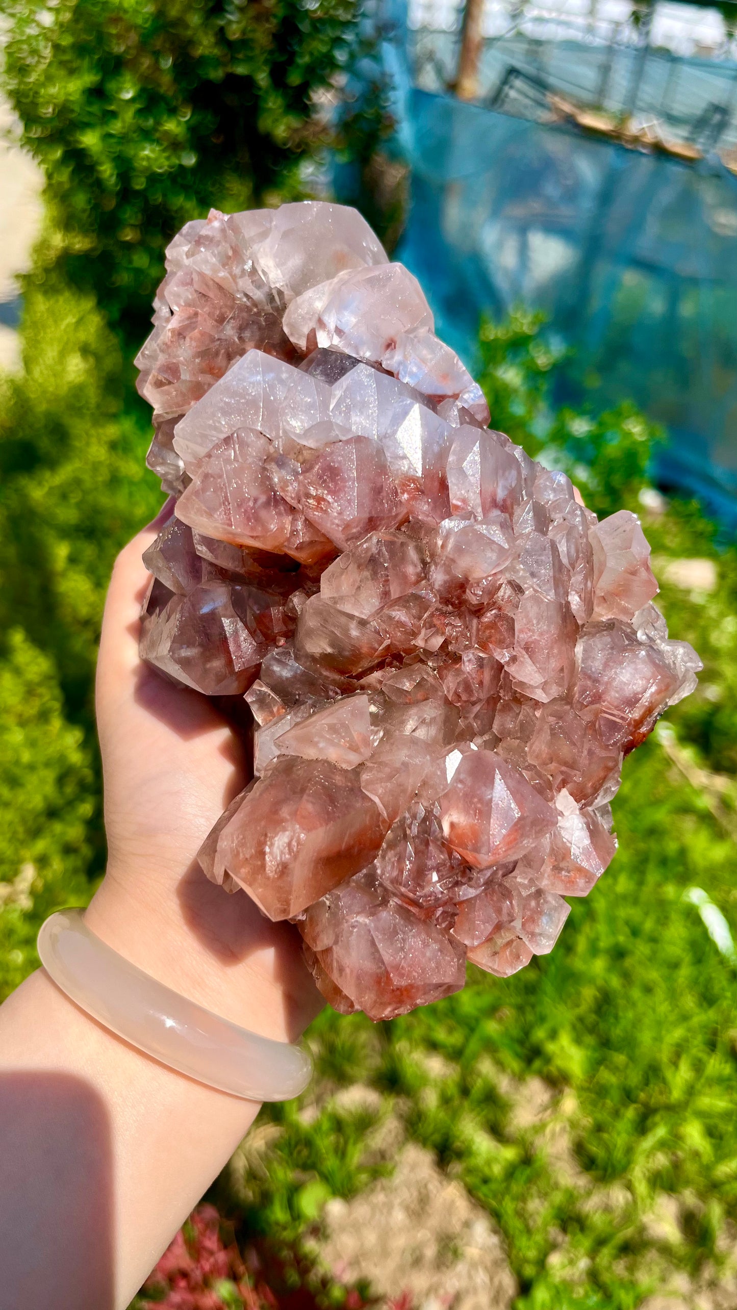 1.2KG Natural Red Calcite Mineral Specimen