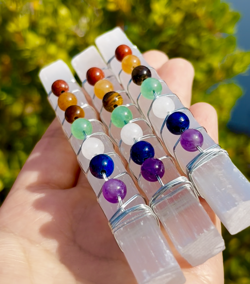 Gypsum and Five Elements Crystal Beads
