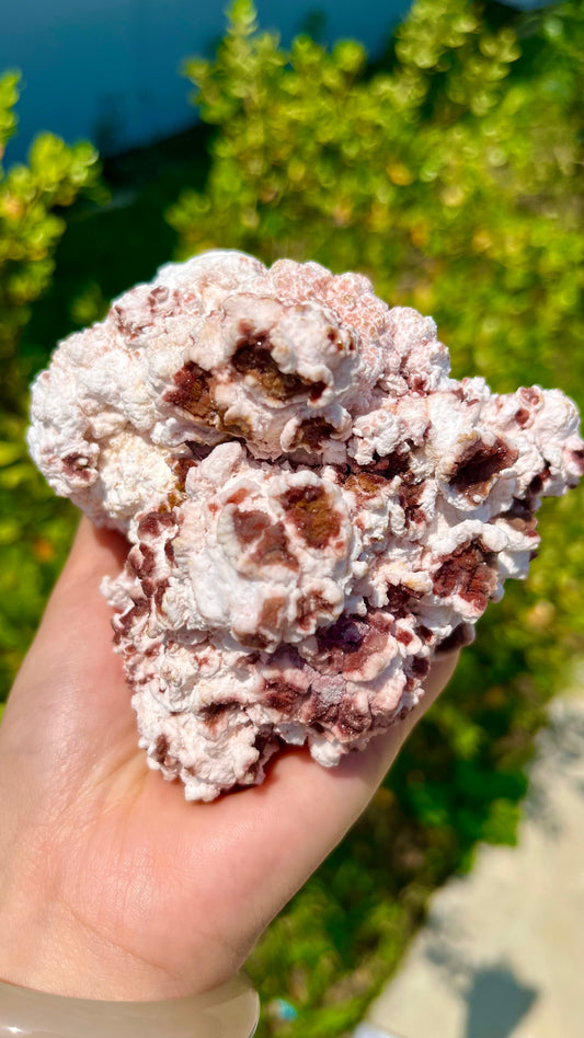 0.4KG Natural Popcorn Gypsum Mineral Specimen