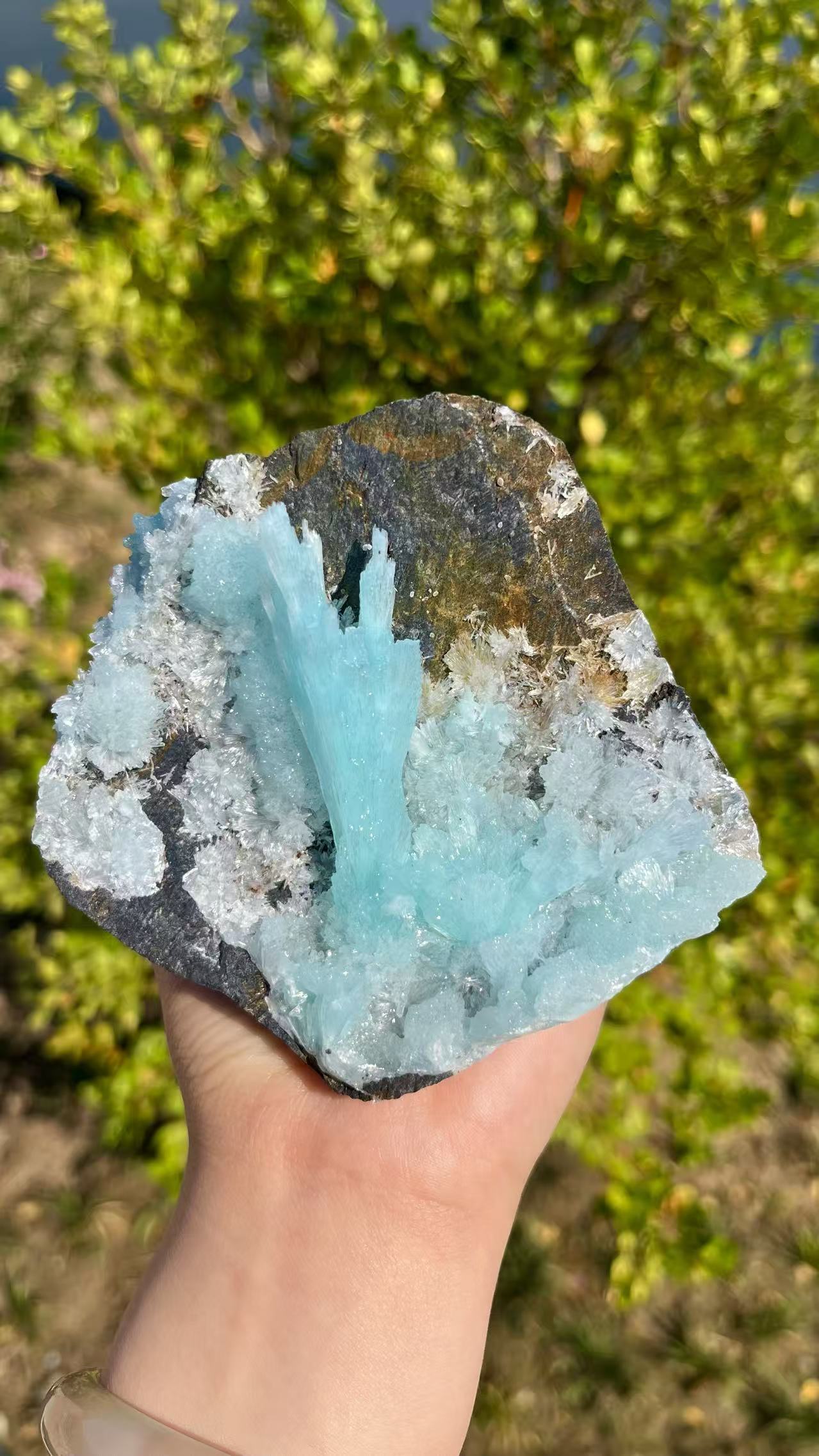 0.4KG Natural Blue Lace Stone Raw Mineral Specimen