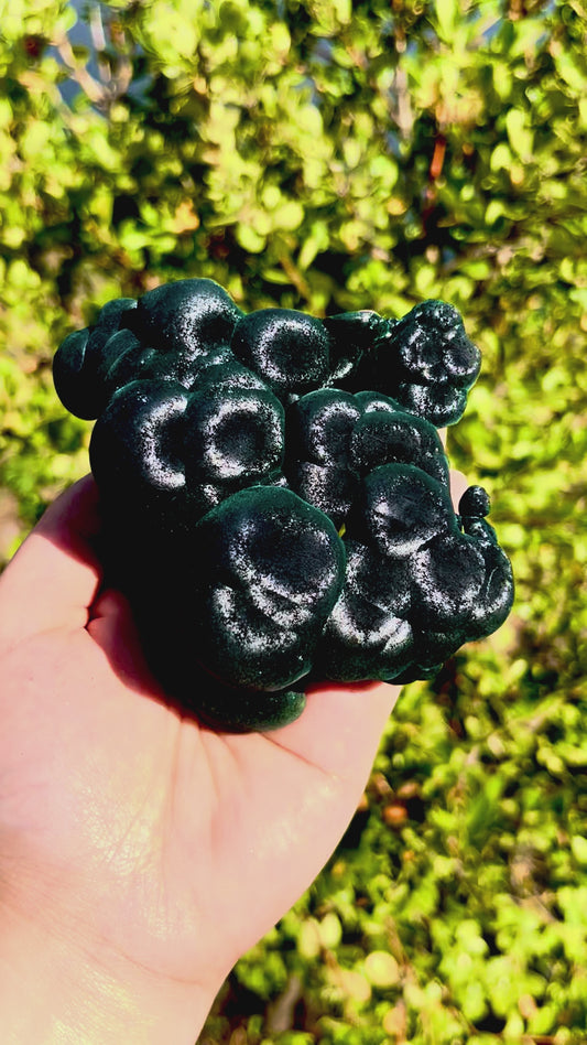 0.3KG Natural Cat's Eye Malachite Mineral Specimen