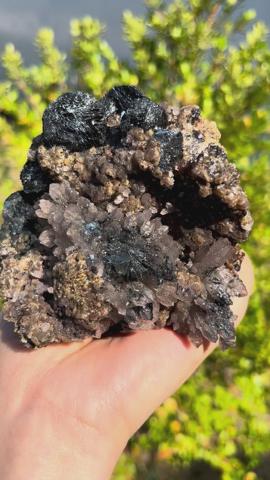 0.6KG Specularite Intergrowth Quartz Crystal Specimen