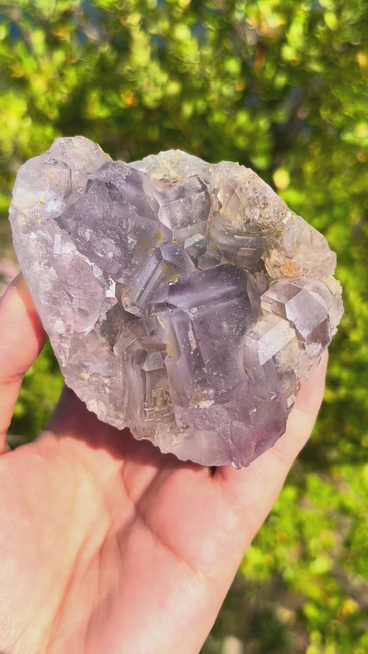 0.2KG Natural Purple Fluorite Raw Mineral Specimen