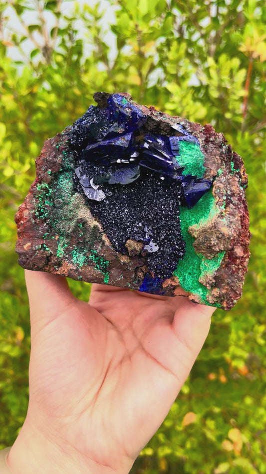 0.5KG Natural Azurite Malachite Symbiotic Mineral Specimen