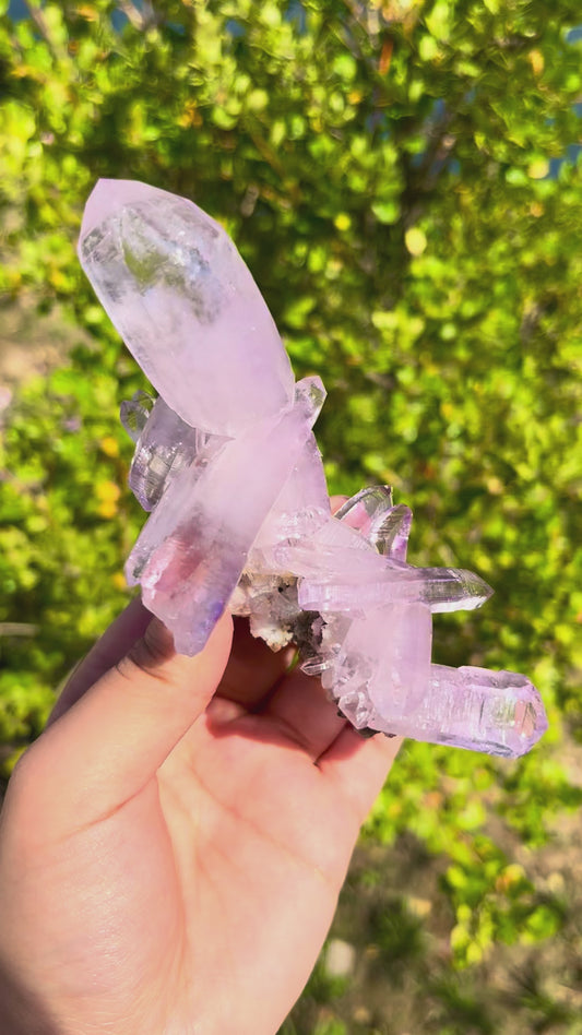 0.1KG Natural Cocoa Amethyst Raw Crystal Specimen