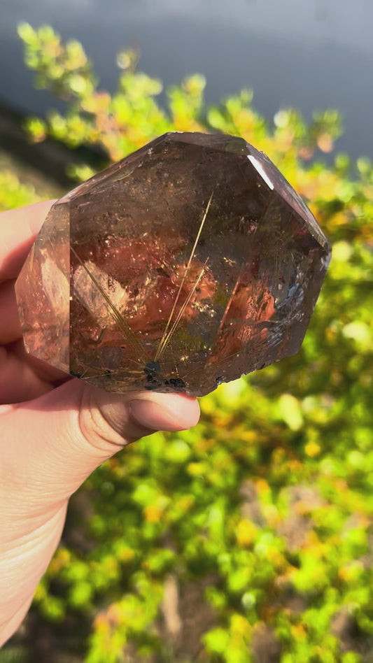 0.2KG Natural Rutilated Quartz Raw Crystal High Grade Mineral Specimen