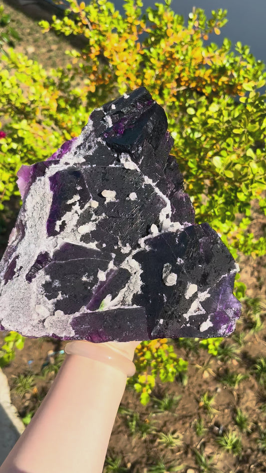 4.3KG Natural Dreamy Purple Fluorite Raw Crystal Mineral Specimen