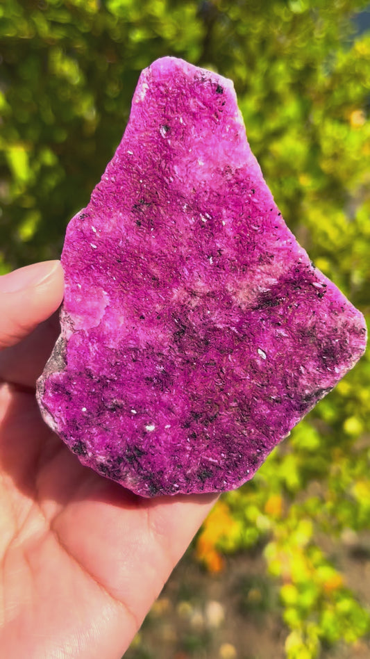 0.15KG Natural Cobalt Calcite Raw Crystal High Quality Mineral Specimen