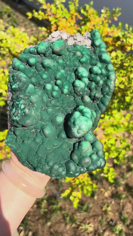 0.9KG Natural Malachite Raw Mineral Rough Specimen