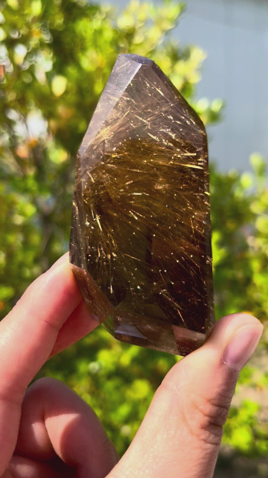0.1KG Pure Natural Rutilated Quartz Raw Crystal Specimen